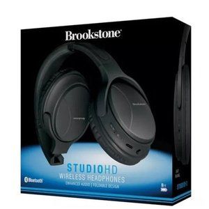 Brookstone Studio HD Wireless Headphones, black